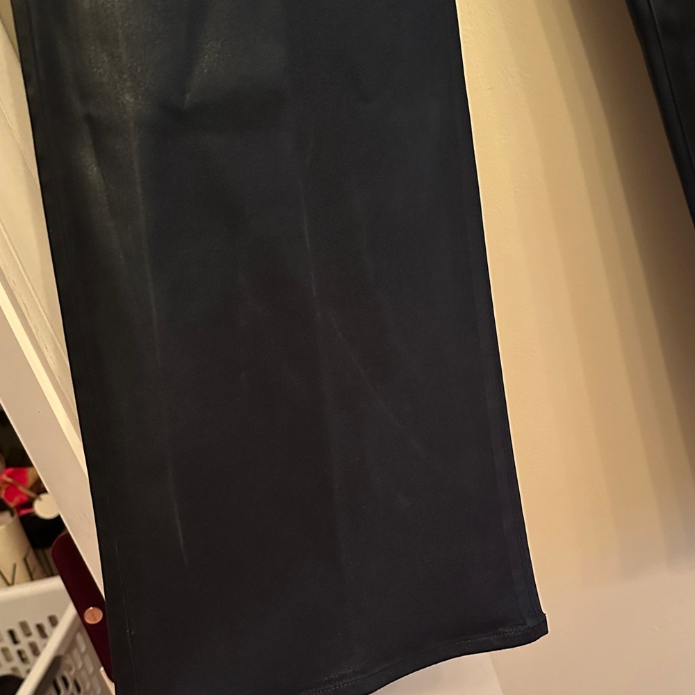 PAIGE coated Women's Wide Leg navy Jeans - Picture 6 of 8